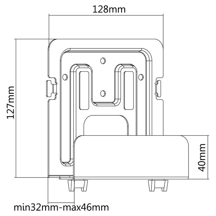 EQUIP Soporte Universal para Reproductor Multimedia 650896 Negro EQUIP Soporte Universal para Reproductor Multimedia 650896 Negro