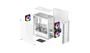 DeepCool CC360 WH ARGB Torre PC Mini ATX/ITX con Ventana de Cristal Templado, Blanco, Incluye 3 Ventiladores ARGB, Soporte para Gráficas Largas