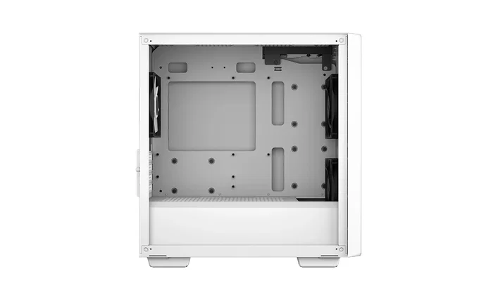 DeepCool CC360 WH ARGB Torre PC Mini ATX/ITX con Ventana de Cristal Templado, Blanco, Incluye 3 Ventiladores ARGB, Soporte para Gráficas Largas