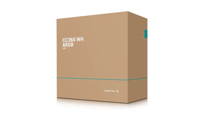 DeepCool CC360 WH ARGB Torre PC Mini ATX/ITX con Ventana de Cristal Templado, Blanco, Incluye 3 Ventiladores ARGB, Soporte para Gráficas Largas