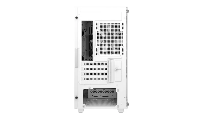 DeepCool CC360 WH ARGB Torre PC Mini ATX/ITX con Ventana de Cristal Templado, Blanco, Incluye 3 Ventiladores ARGB, Soporte para Gráficas Largas