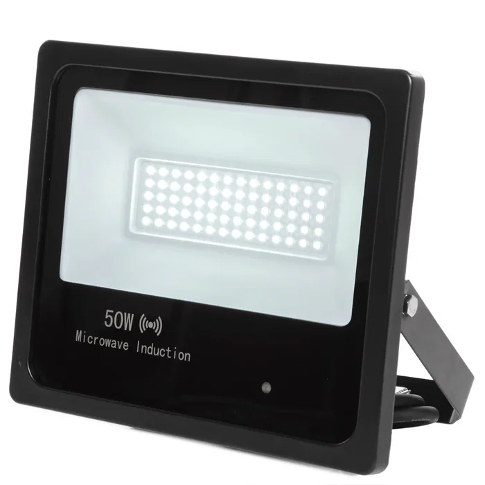 Foco Proyector LED 50W 6000Lm IP65 con Detector de Movimiento Integrado, 40000H de Vida Útil, Color 6000K