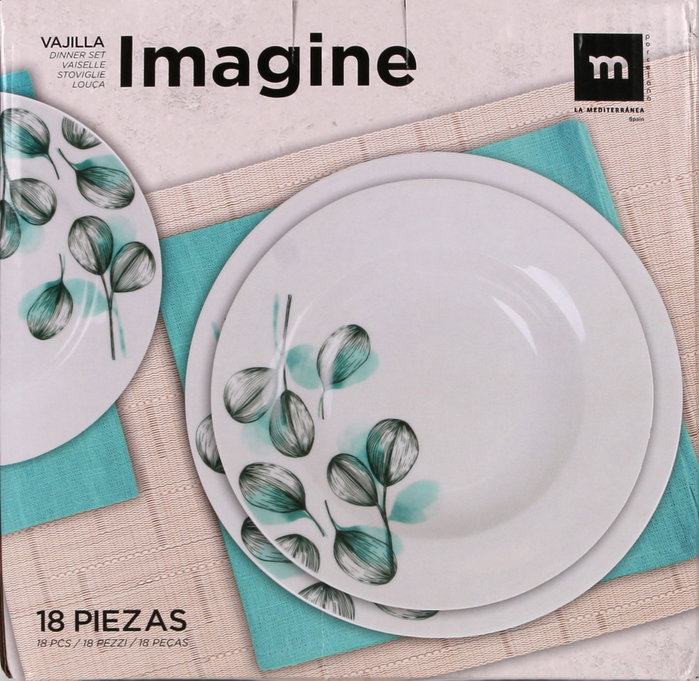 La Mediterranea Vajilla Redonda Imagine 18 Piezas