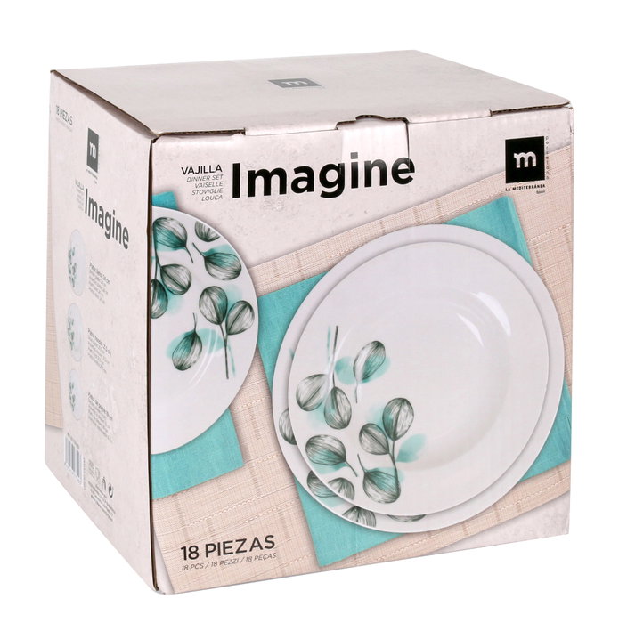La Mediterranea Vajilla Redonda Imagine 18 Piezas