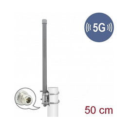 DeLOCK Antena 5G 3,3 - 3,8 GHz 8 dBi Gris
