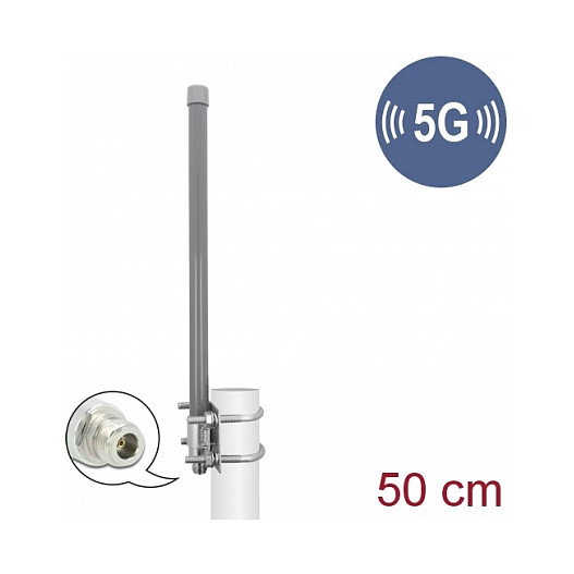 DeLOCK Antena 5G 3,3 - 3,8 GHz 8 dBi Gris DeLOCK Antena 5G 3,3 - 3,8 GHz 8 dBi Gris