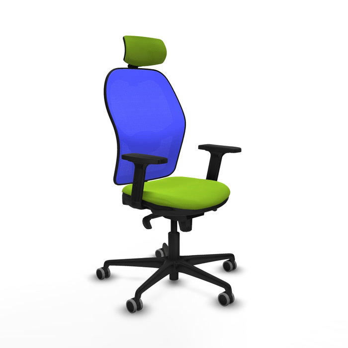 PIQUERAS Y CRESPO Silla de oficina Jorquera con mecanismo Sincro, Pistacho y Azul PIQUERAS Y CRESPO Silla de oficina Jorquera con mecanismo Sincro, Pistacho y Azul