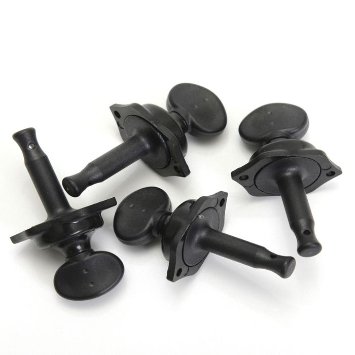 Graphtech Ratio Clavijas para Ukulele con Montaje Trasero Negro 4 Piezas