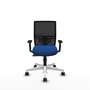 PIQUERAS Y CRESPO Silla de oficina Yunquera con mecanismo Sincro, Azul y Negro