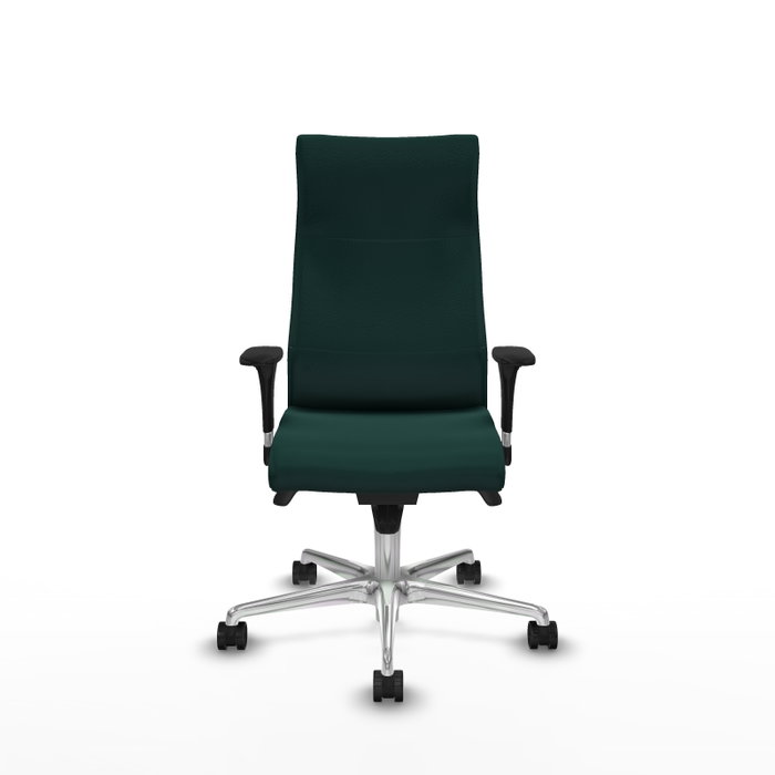 PIQUERAS Y CRESPO Sillón Albacete Verde botella con Mecanismo Sincro y Base de Aluminio PIQUERAS Y CRESPO Sillón Albacete Verde botella con Mecanismo Sincro y Base de Aluminio