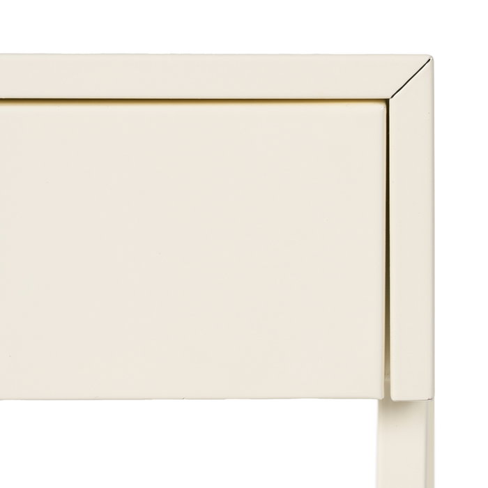 Mesita Crema Acero 43 X 41 X 50 cm