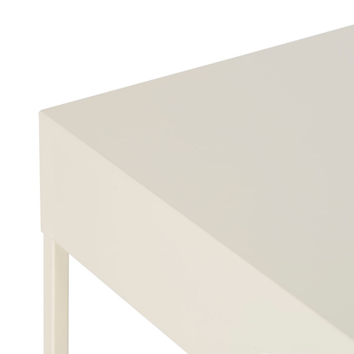 Mesita Crema Acero 43 X 41 X 50 cm