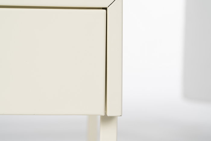 Mesita Crema Acero 43 X 41 X 50 cm