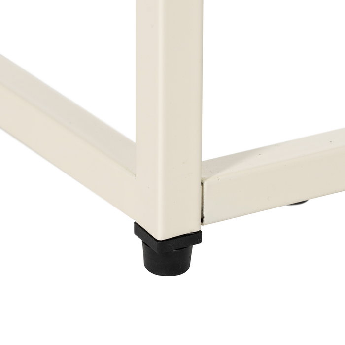 Mesita Crema Acero 43 X 41 X 50 cm