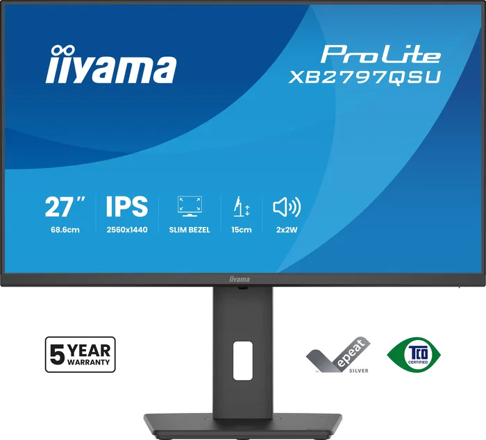 iiyama ProLite XB2797QSU-B1 Monitor QHD de 27 pulgadas IPS iiyama ProLite XB2797QSU-B1 Monitor QHD de 27 pulgadas IPS