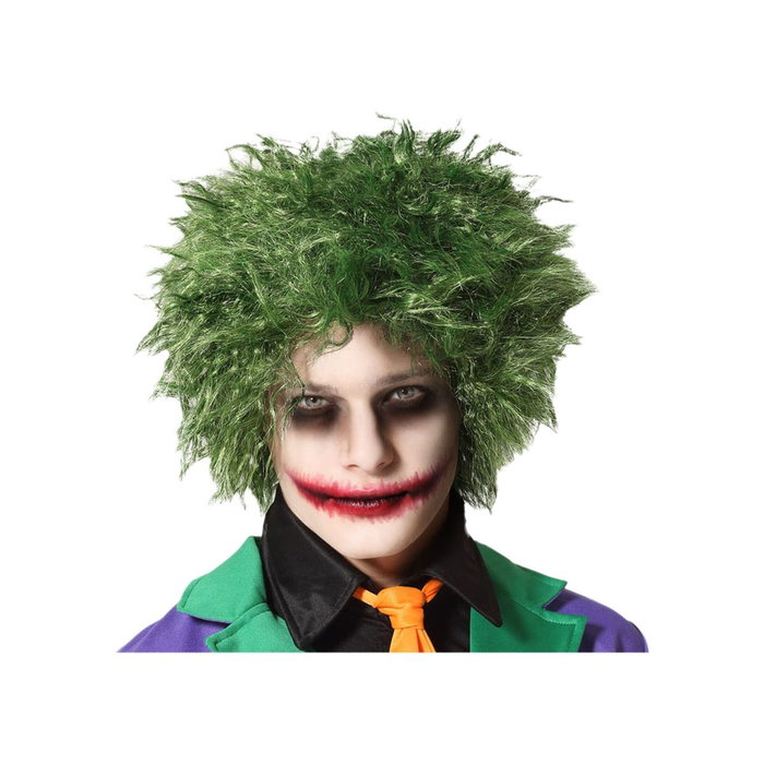 atosa Peluca de Payaso Verde con Rizos Voluminosos 130 gr