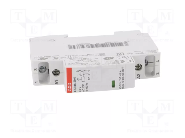 ABB ESB Contactor de instalación 2-polar 16A 24VAC/24VDC