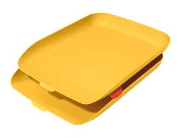 LEITZ Bandeja de Sobremesa Cosy Amarillo Set de 2