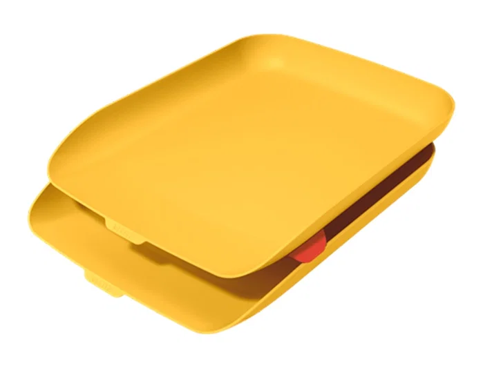 LEITZ Bandeja de Sobremesa Cosy Amarillo Set de 2 LEITZ Bandeja de Sobremesa Cosy Amarillo Set de 2