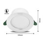 Philips Downlight DL264 RD090 Diamond Cut Ultra Efficient, Blanco, 4000K, 400lm