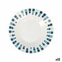 Quid Plato Hondo Porcelana Simetric 20 cm (12 Unidades) Blanco
