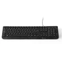 NGS Cocoa Kit Combo Teclado Multimedia y Ratón con Cable, QWERTY Portugués, Negro, USB, Teclas Windows, Teclado 100% con Numpad, Ratón Óptico 1000 DPI Ambidiestro