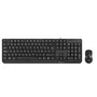 NGS Cocoa Kit Combo Teclado Multimedia y Ratón con Cable, QWERTY Portugués, Negro, USB, Teclas Windows, Teclado 100% con Numpad, Ratón Óptico 1000 DPI Ambidiestro