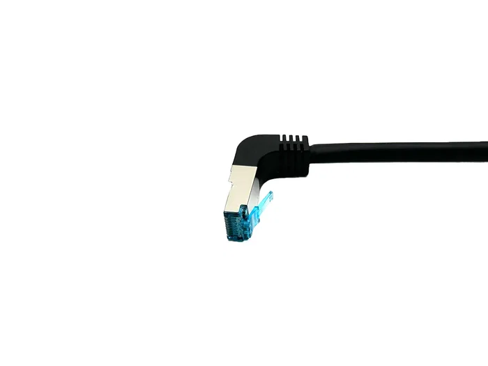 Equip Cable de Red Cat6a S/FTP 5m Negro con Conector RJ-45 Angular