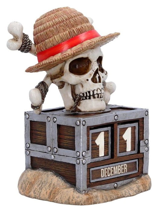 Nemesis Now Calendario perpetuo One Piece Luffy Jolly Roger 16 cm