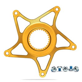 Absolute Black Araña E-bike para Bosch Gen 4 53 mm Linea Cadena Boost Aluminio CNC Oro