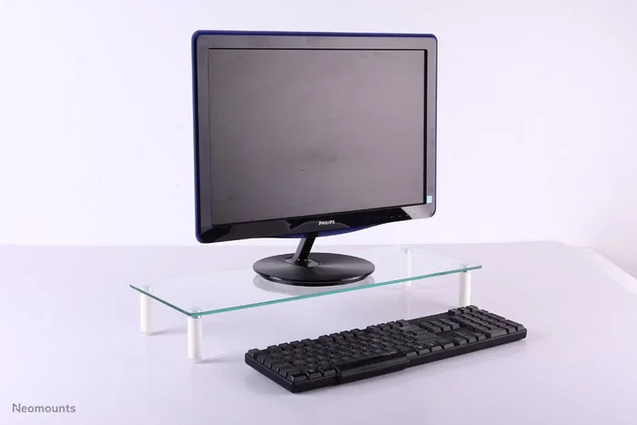 Neomounts NSMONITOR10 Soporte Elevador Ergonómico para Monitor CRT/LCD hasta 25 kg, Transparente, Ajuste de Altura 8 cm Neomounts NSMONITOR10 Soporte Elevador Ergonómico para Monitor CRT/LCD hasta 25 kg, Transparente, Ajuste de Altura 8 cm