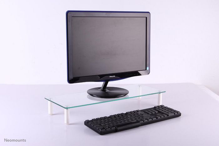 Newstar Neomounts NSMONITOR10 Soporte Elevador Transparente para Monitor