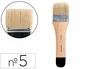 Liderpapel Brocha Paletina Plana Ancho 57 mm Pelo de Cerda Natural Certificado FSC para Óleos y Acrílicos