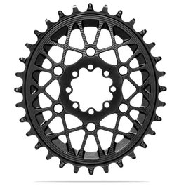 Absolute Black Plato Premium Direct Mount 8 Tornillos para Sram AXS Carretera y XPLR Gravel Monoplato