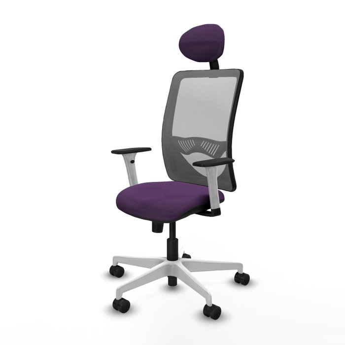 PIQUERAS Y CRESPO Silla de oficina Zulema Morada y Gris