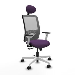 PIQUERAS Y CRESPO Silla de oficina Zulema Morada y Gris