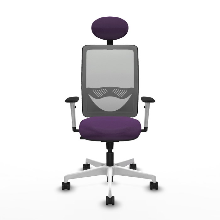 PIQUERAS Y CRESPO Silla de oficina Zulema Morada y Gris