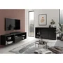 FMD Mueble Bajo TV/Hifi FMD4029494126405 Negro L153,5 x H52 x D31,5 cm