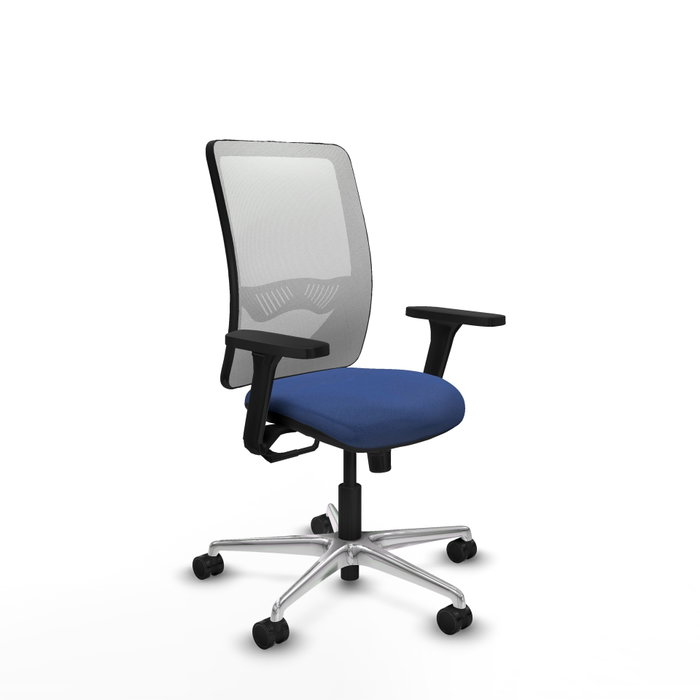 PIQUERAS Y CRESPO Silla de oficina Zulema con mecanismo Sincro, Azul marino y Blanco PIQUERAS Y CRESPO Silla de oficina Zulema con mecanismo Sincro, Azul marino y Blanco
