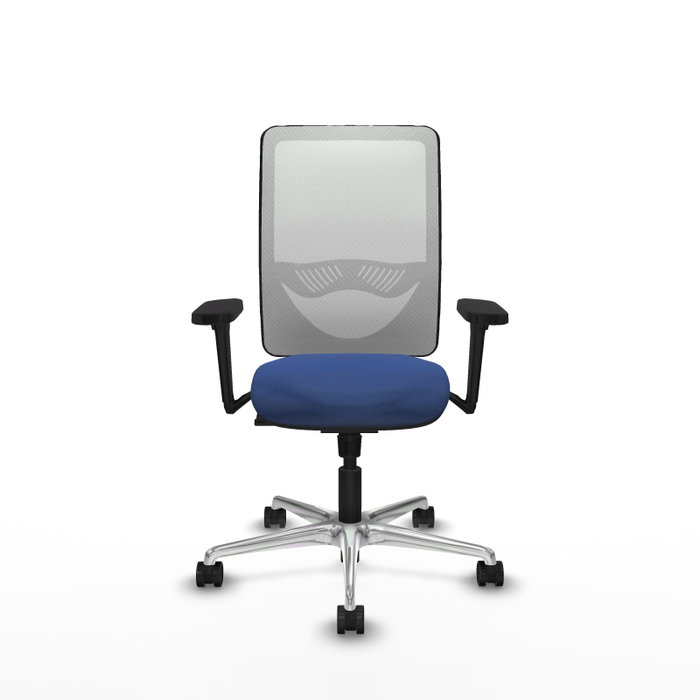 PIQUERAS Y CRESPO Silla de oficina Zulema con mecanismo Sincro, Azul marino y Blanco PIQUERAS Y CRESPO Silla de oficina Zulema con mecanismo Sincro, Azul marino y Blanco