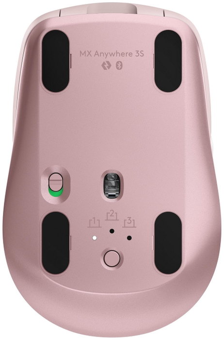 Logitech MX Anywhere 3S Rosa, Ratón Inalámbrico 8000 DPI, Bluetooth/RF