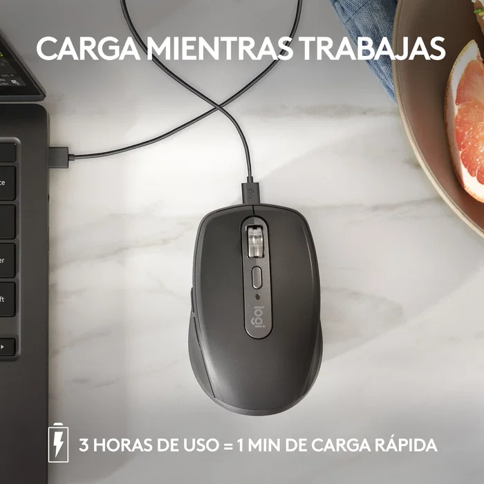 Logitech MX Anywhere 3S Rosa, Ratón Inalámbrico 8000 DPI, Bluetooth/RF