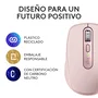 Logitech MX Anywhere 3S Rosa, Ratón Inalámbrico 8000 DPI, Bluetooth/RF