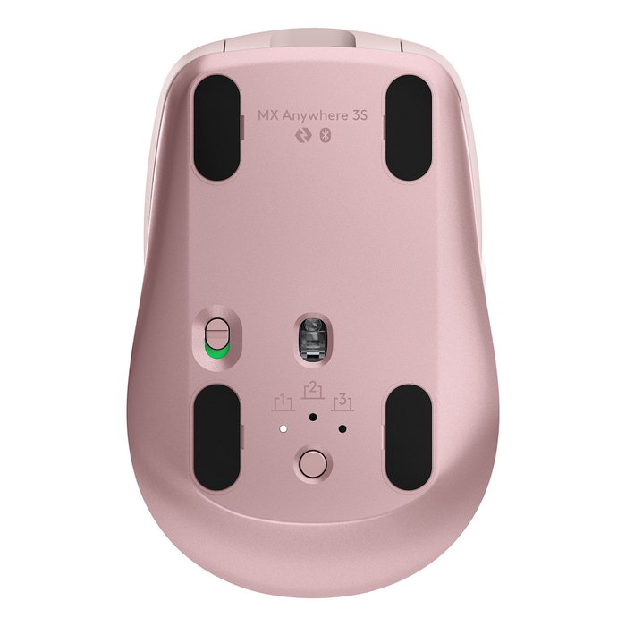 Logitech MX Anywhere 3S Rosa, Ratón Inalámbrico 8000 DPI, Bluetooth/RF