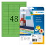 HERMA Etiquetas A4 Verde 45,7x21,2 mm Papel Mate 960 St.