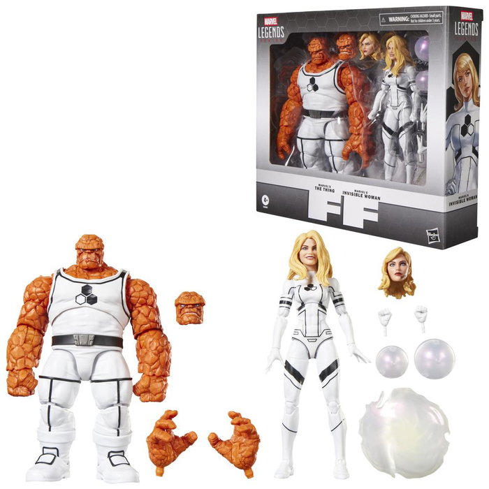 Hasbro Marvel Legends Series The Thing & Invisible Woman Pack de 2 Figuras 15 cm