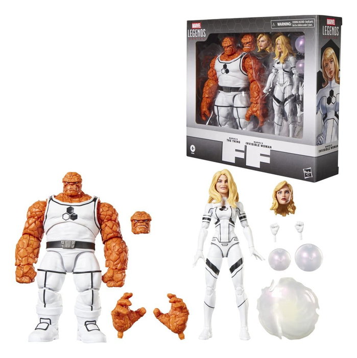 Hasbro Marvel Legends Series The Thing & Invisible Woman Pack de 2 Figuras 15 cm