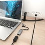 Aisens Conversor Aluminio USB-A y USB-C a HDMI 1080P@60Hz Gris