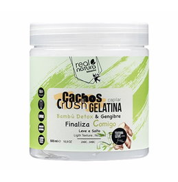 Real Natura Gelatina Capilar Cachos Crush Bambú & Gengibre 500ml