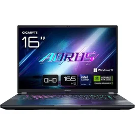 Gigabyte Portátil Gaming AORUS ELITE 16 BWHC3FRC65SP - 16'' QHD+ 165Hz RTX5070 Intel Core Ultra 9 275HX 32GB SSD 2TB Win 11 PRO